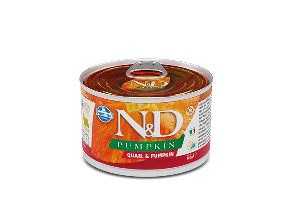 N&D DOG PUMPKIN Adult Quail & Pumpkin Mini 140g