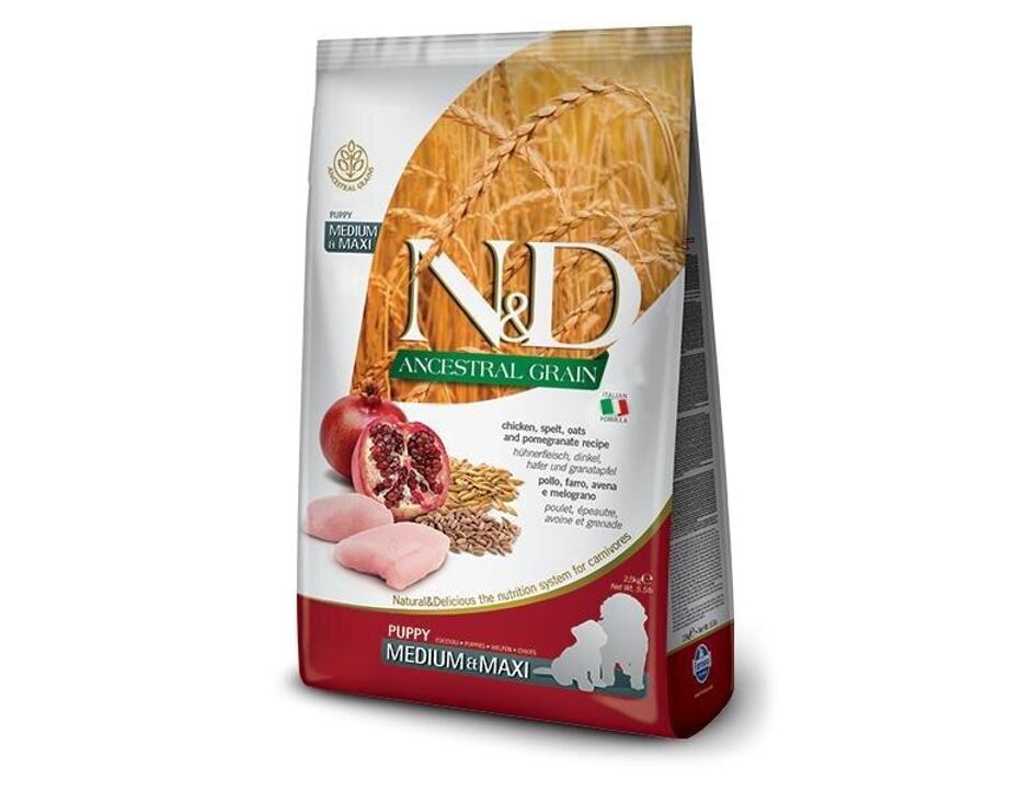 N&D LG DOG Puppy M/L Chicken & Pomegranate 2,5kg MDT. 8/25
