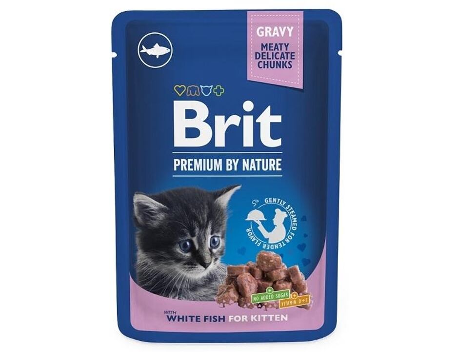 Brit Premium Cat White Fish for Kitten 100 g