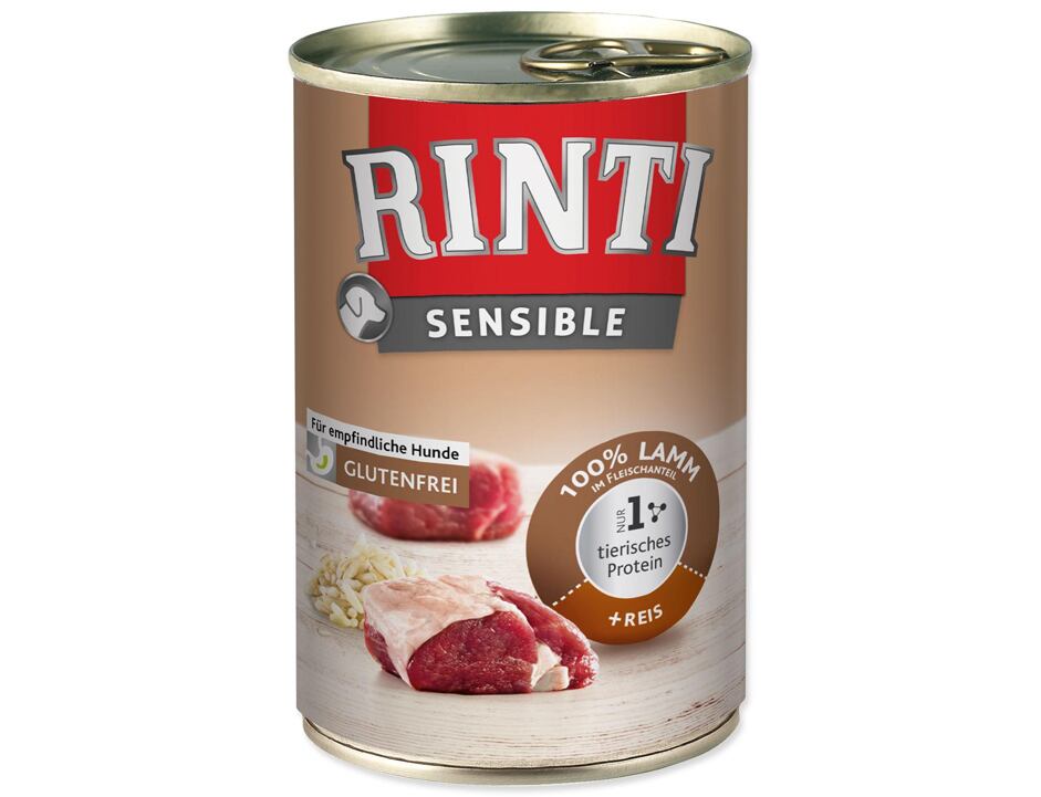Konzerva RINTI Sensible jehně + rýže 400g