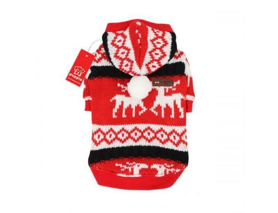 Puppia svetr Comet - červená