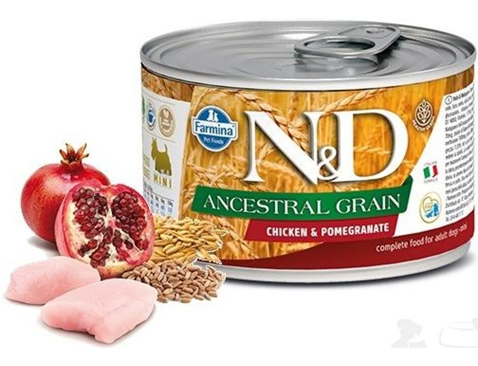 N&D DOG LOW GRAIN Adult Chicken & Pomegranate Mini 140g