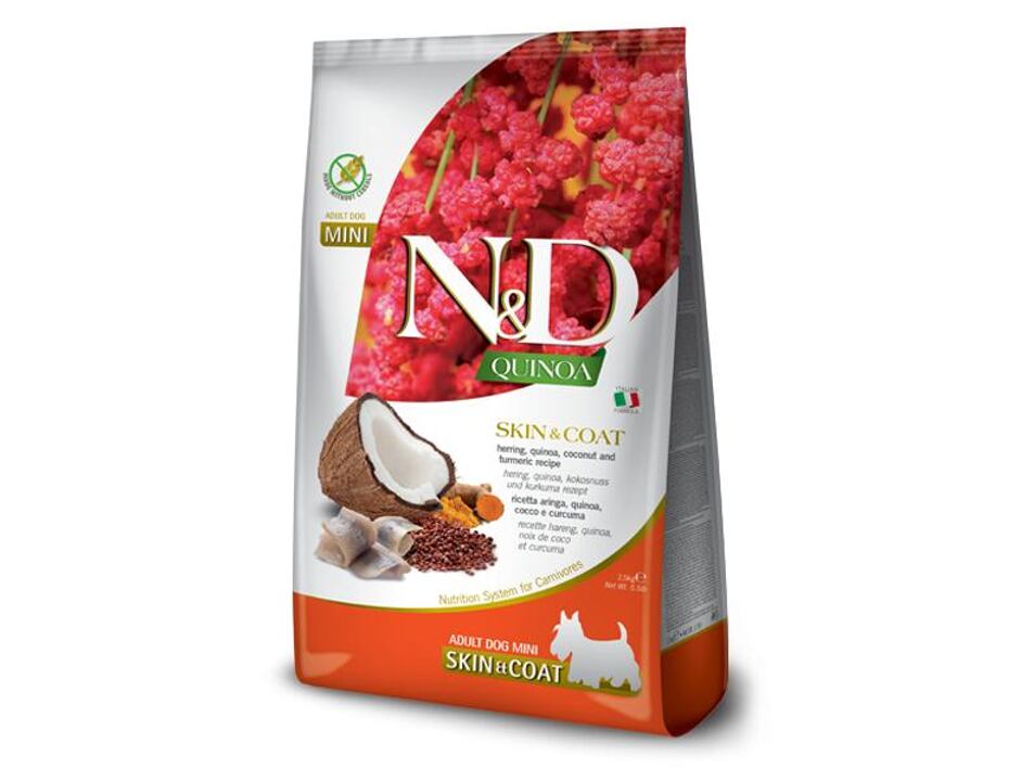 N&D Quinoa DOG Skin & Coat Herring & Coconut Mini