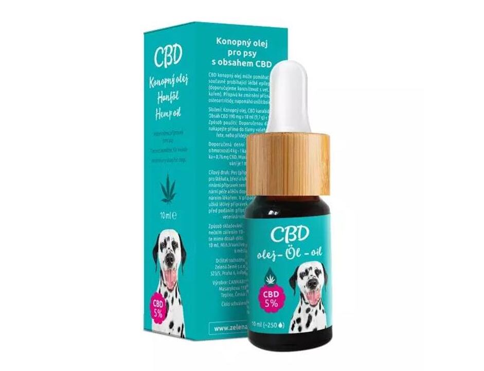 CBD olej pro psy 5% 10 ml