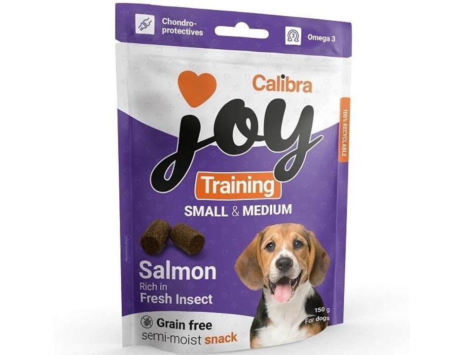 Calibra Joy Dog Training Snacks Small & Medium Salmon & Fresh Insect 150 g