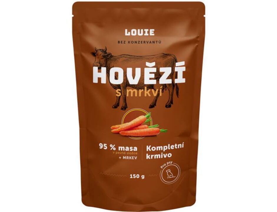 Louie kapsička Hovězí s mrkví