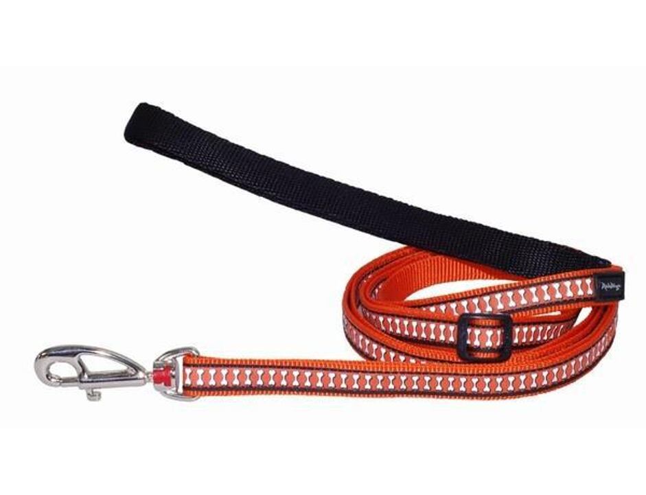 Red Dingo vodítko reflexní malé 1,8 m – oranžové
