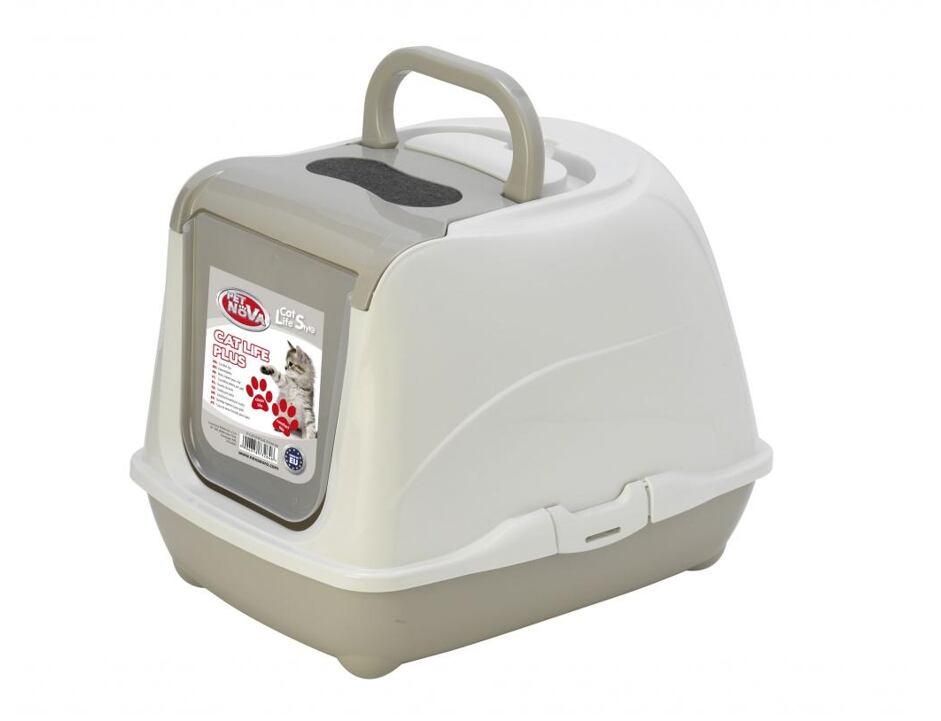 Kočičí toaleta Cat life plus 50cm šedá