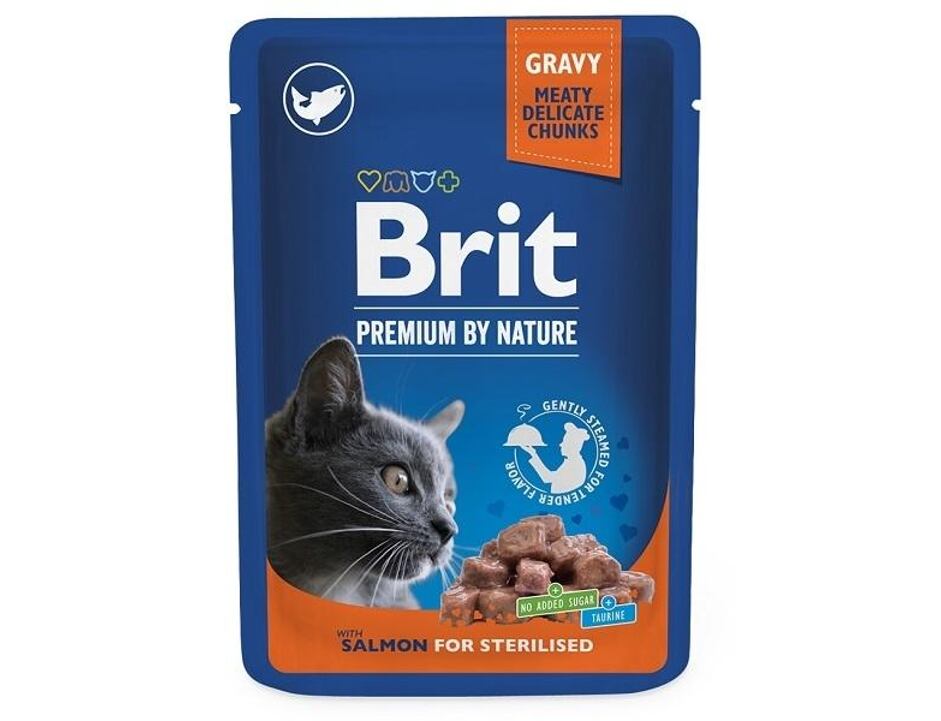 Brit Premium Cat Salmon for Sterilised 100 g