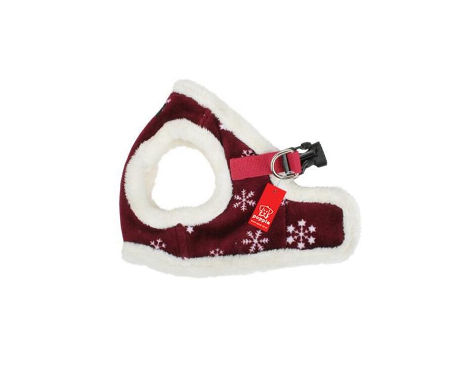 Puppia kšíry Snowflake B červené