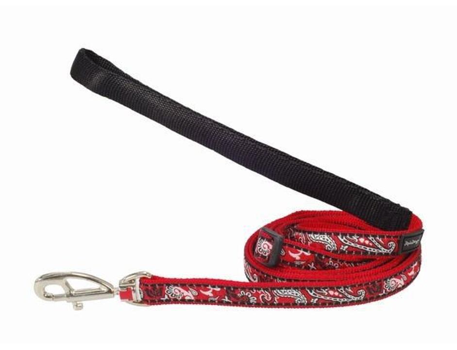 Red Dingo vodítko malé se vzorem - Bandana Red