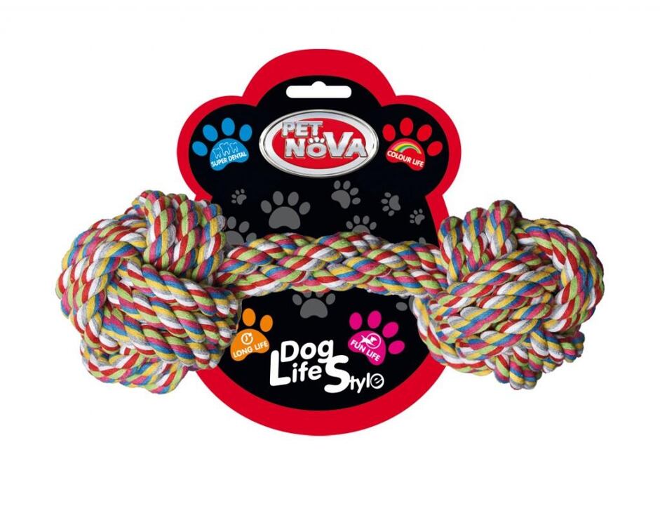 Pet Nova - Činka z bavlněného lana 9x25cm