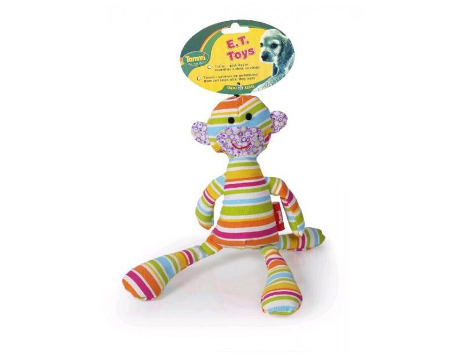 E.T. toy,textilní hračka duhová barva