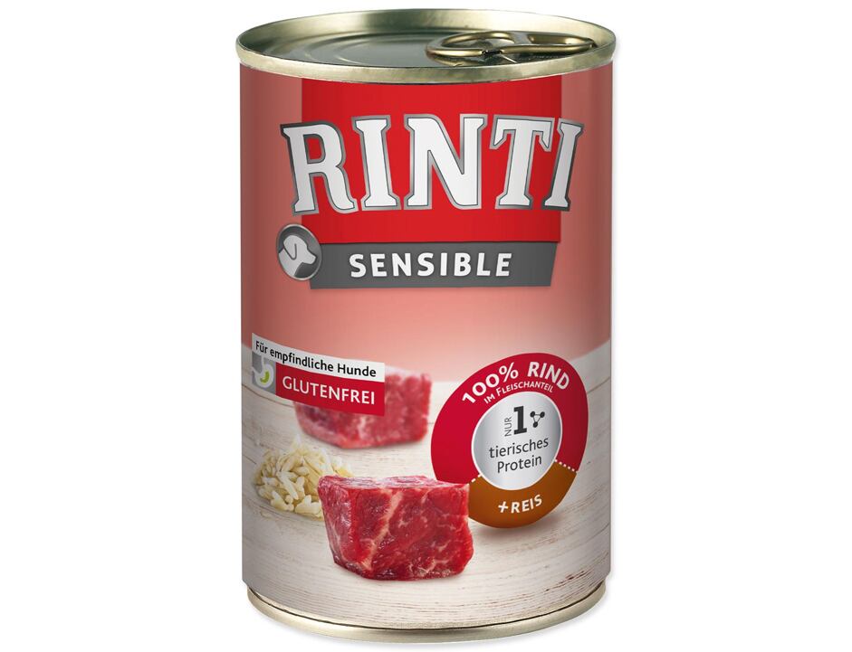 Konzerva RINTI Sensible hovězí + rýže 400 g