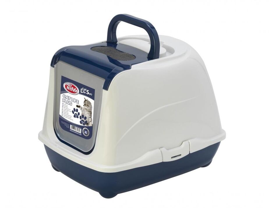 Kočičí toaleta Cat life plus 50cm modrá