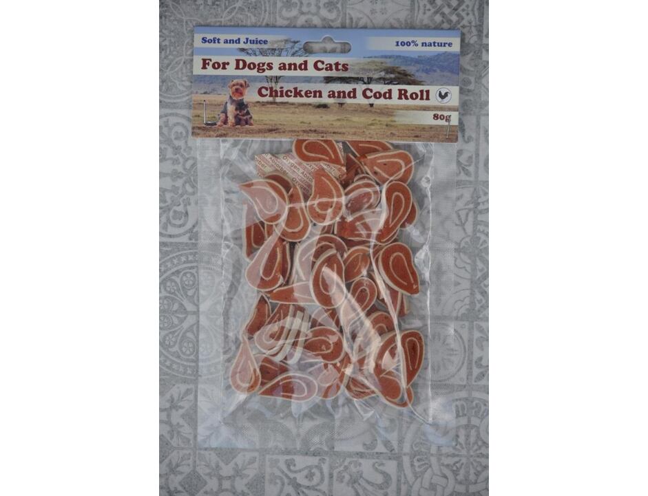 Kuřecí měkký sandwich s tresčím masem - 80 g