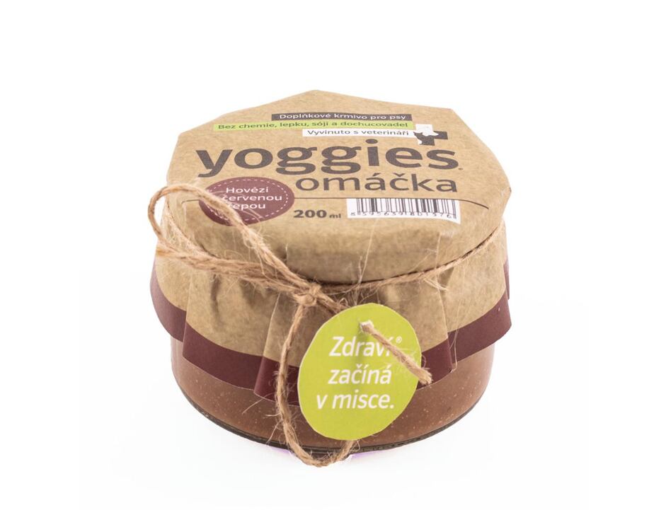 Yoggies Omáčka s hovězím a červenou řepou 200ml