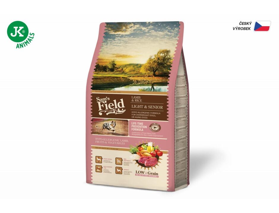 Sam's Field Light & Senior Lamb & Rice 2,5 kg