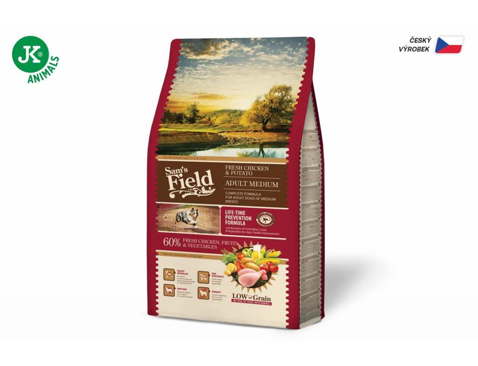 Sam's Field Adult Medium Chicken & Potato 2,5 kg