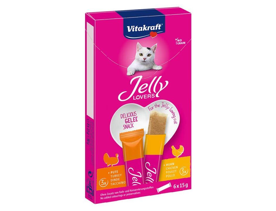 Vitakraft Jelly Lovers kuře, krůta 6x15g