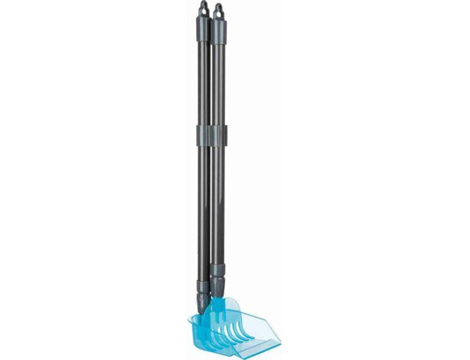 Trixie Sběrač na exkrementy s teleskop.tyčí 60-107 cm šedo/modrý