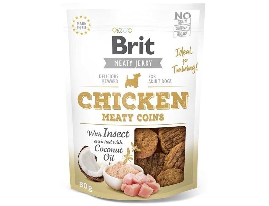 Brit Jerky Chicken with Insect Meaty Coins 80 g