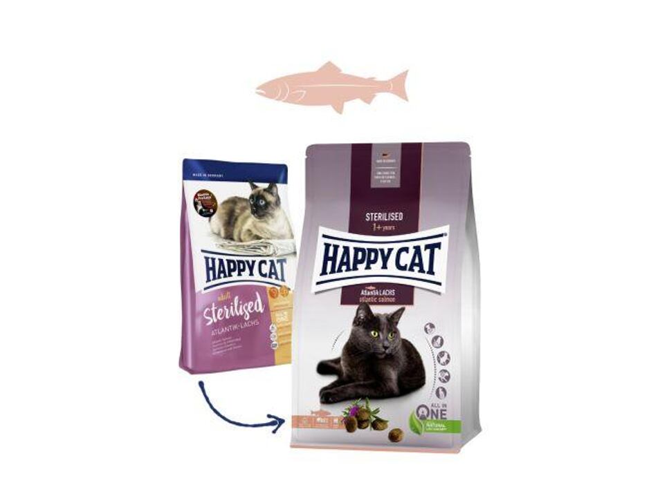 Happy Cat Sterilised Atlantik-Lachs / Losos