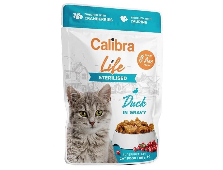 Calibra Cat Life Sterilised Duck in gravy 85 g