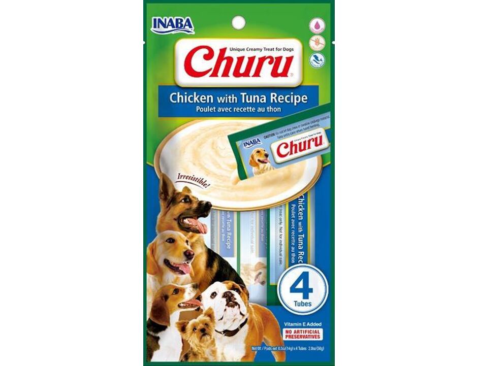 Inaba Churu dog snack kuře a tuňák 4x14 g