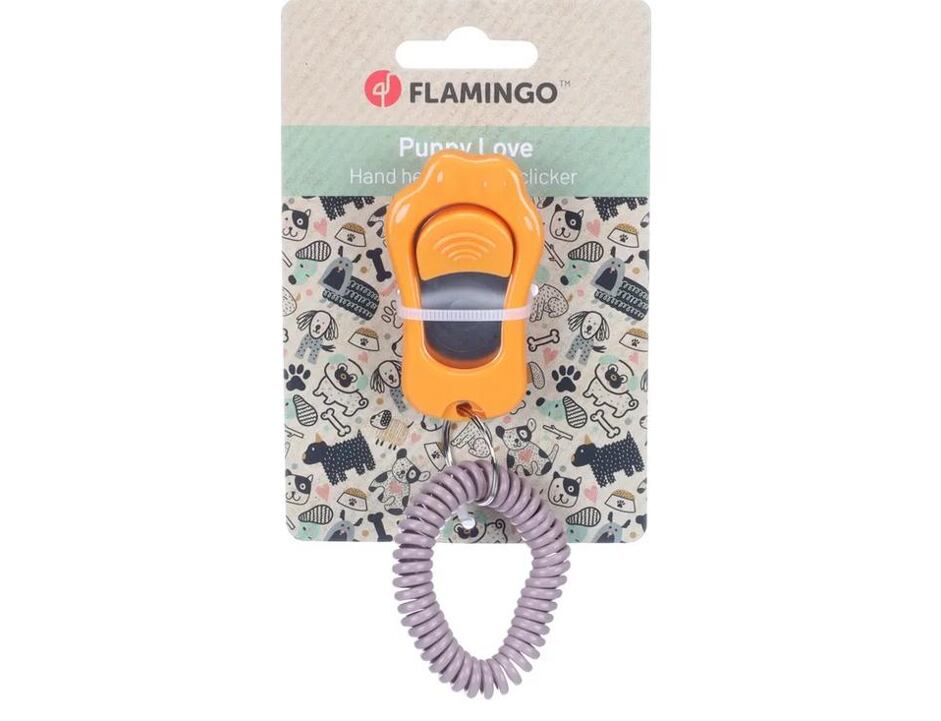 Flamingo Klikr s gumičkou