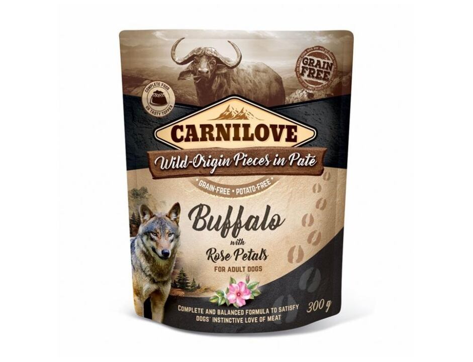 Carnilove Dog Pouch Paté Buffalo & Rose Petals 300g