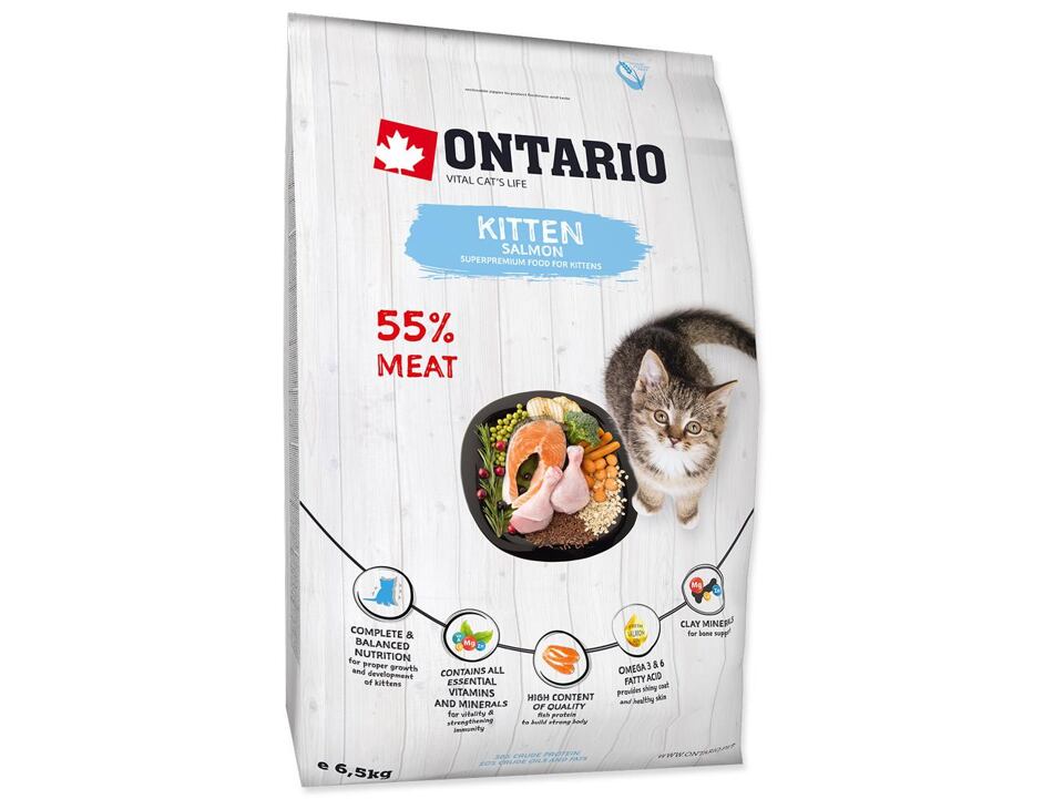 Ontario Kitten Salmon 6,5 kg