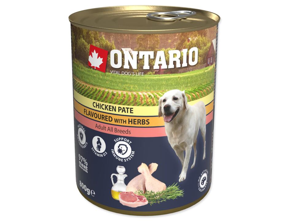 ONTARIO konz. Chicken Pate Flavoured with Herbs 800 g