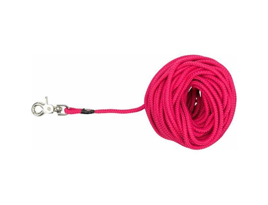 Stopovací vodítko kulaté, vypouštěcí karabina - fuchsia 20m/6mm