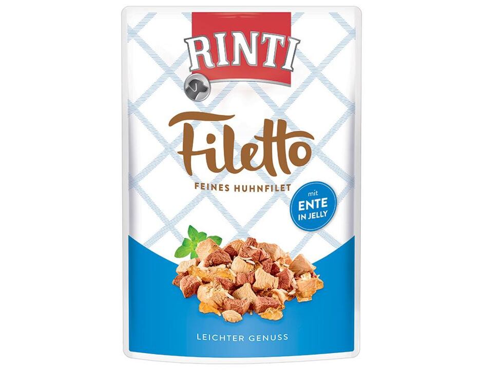 Kapsička RINTI Filetto kuře + kachna v želé 100 g