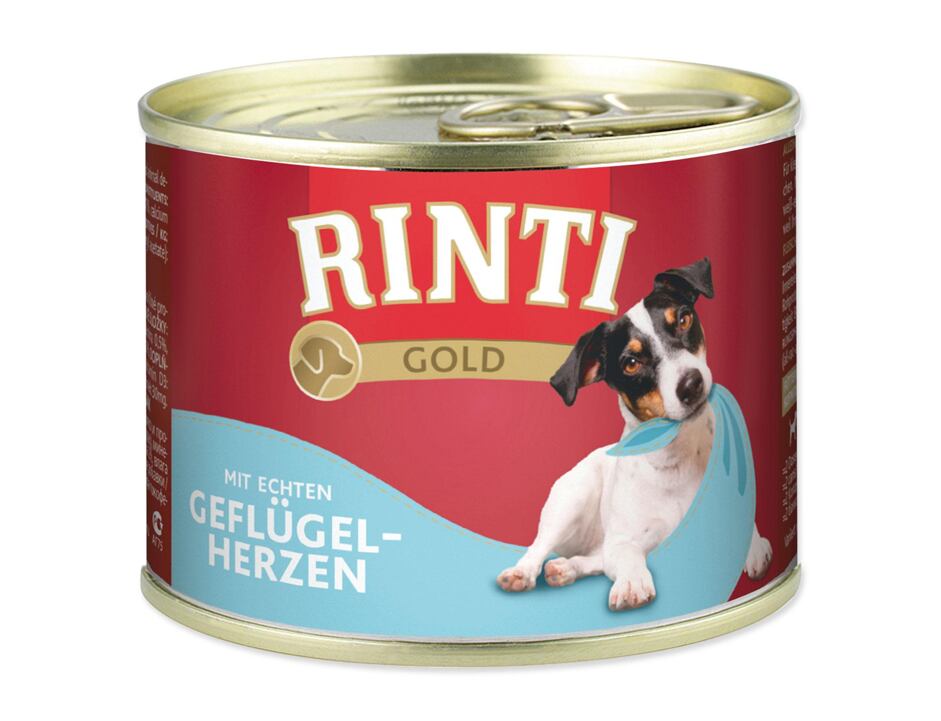 Konzerva RINTI Gold drubeží srdíčka 185 g