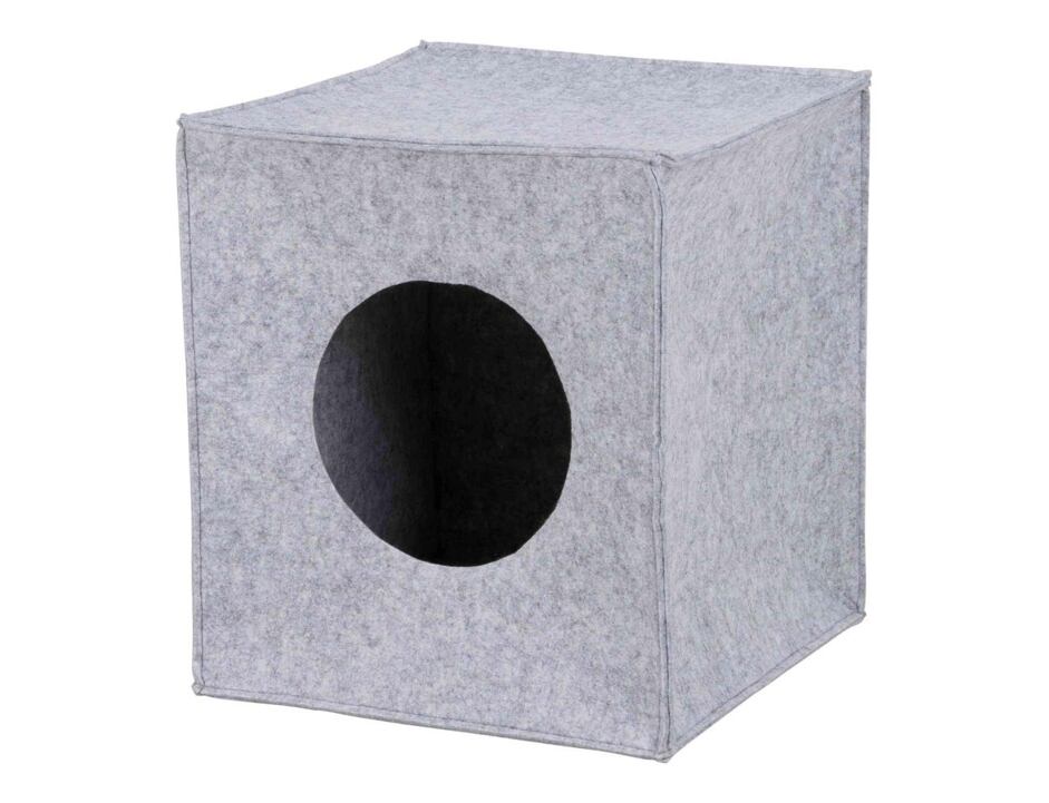 Trixie ANTON filcová krabice/jeskyně pro kočku, vhodné do IKEA regálu 33 cm šedá