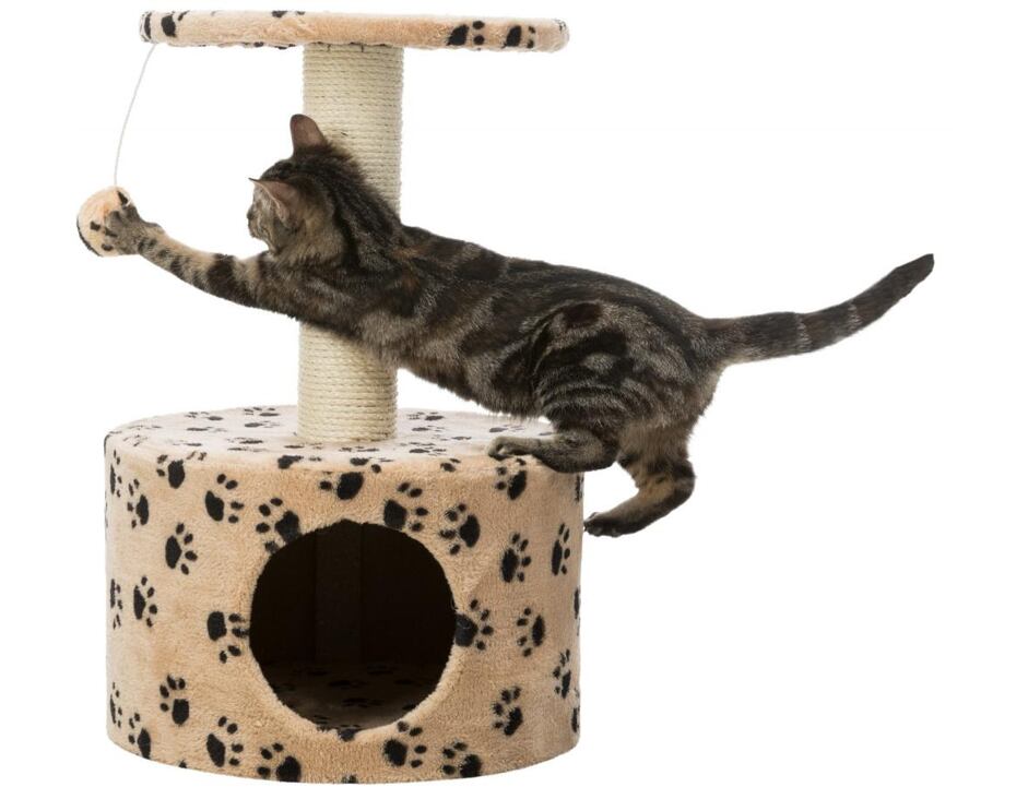Trixie Škrábadlo TOLEDO 61 cm - béžové s tlapkami