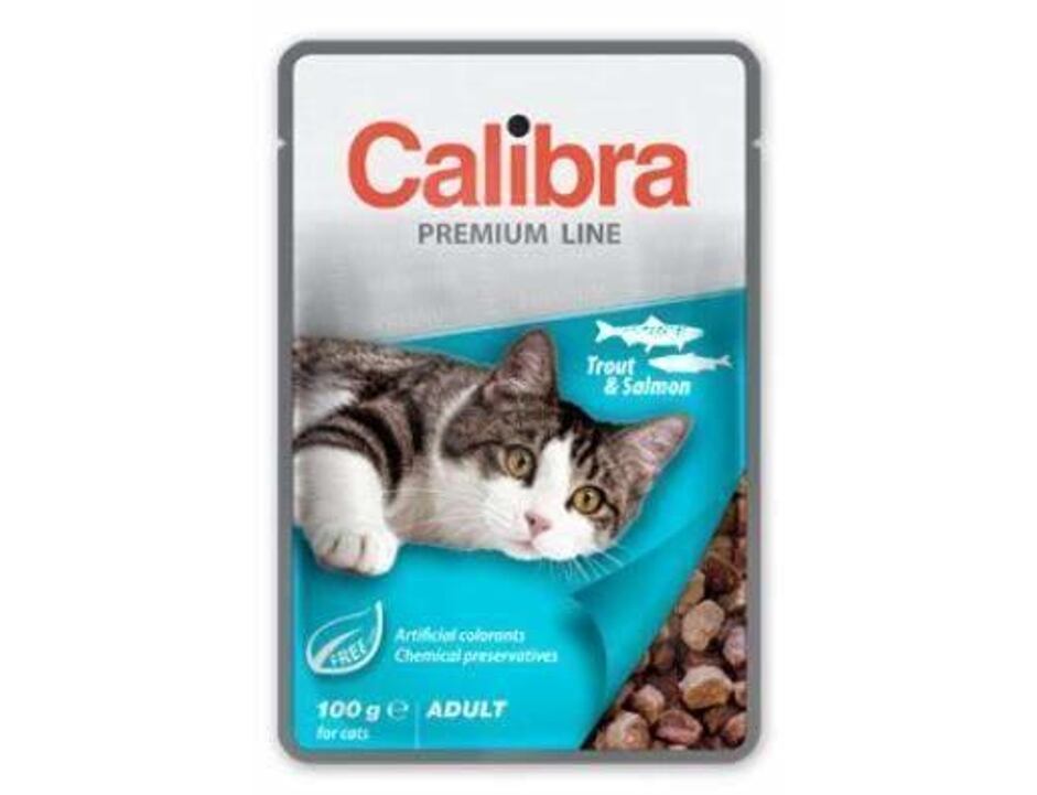 Calibra Cat kaps.- pstruh a losos v omáčce 100 g