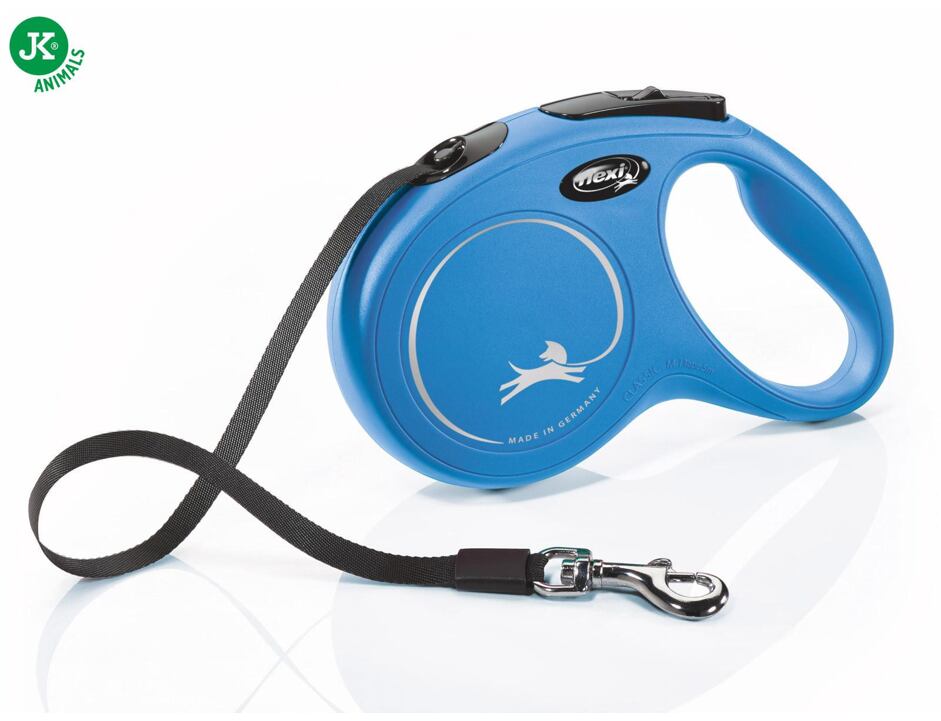 Vodítko FLEXI Classic páska modré M - 5 m/25 kg
