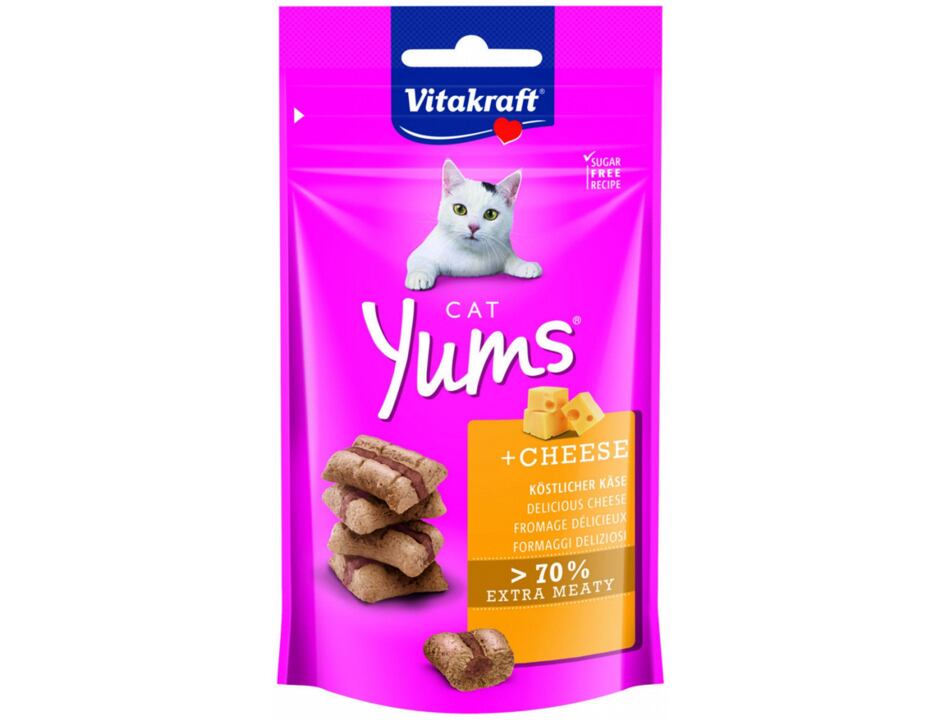 Pochoutka pro kočky Yums - sýr 40 g