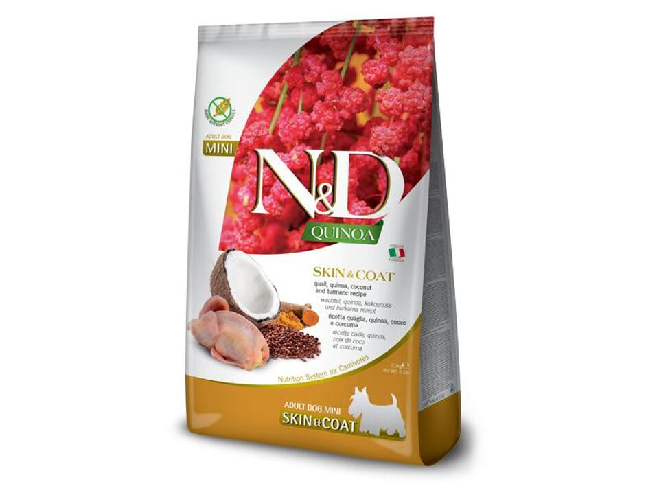 N&D Quinoa DOG Skin & Coat Quail & Coconut Mini