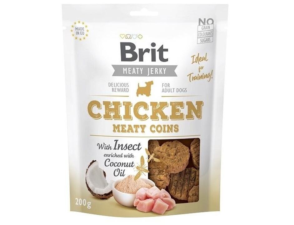 Brit Jerky Chicken with Insect Meaty Coins 200 g