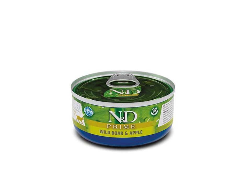 N&D CAT PRIME Adult Boar & Apple 70g