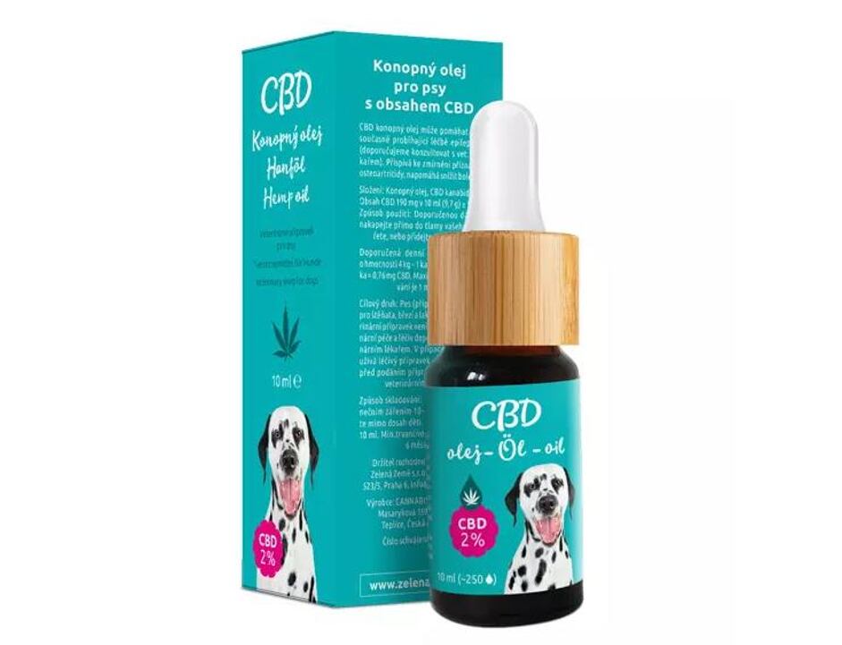 CBD olej pro psy 2% 10 ml