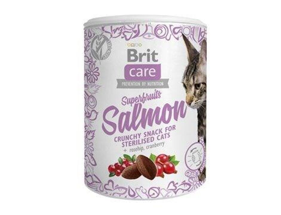 Brit Care Cat Snack Superfruits Salmon 100 g