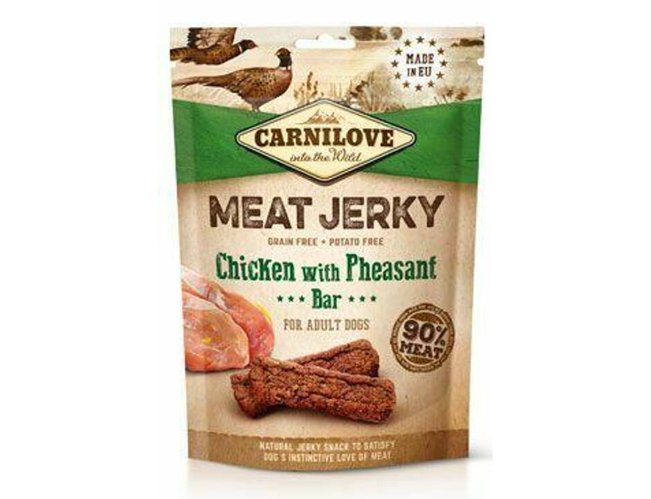 Carnilove Jerky Chicken with Pheasant Bar 100 g