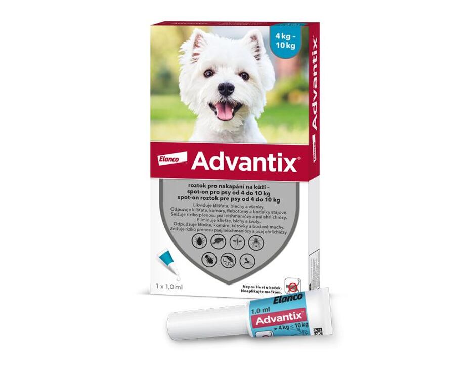 Advantix S.O. pes do 4-10kg  modrozelný 1 x 1,0 ml