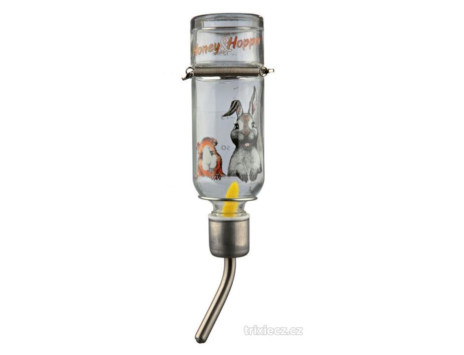 Trixie Skleněná napáječka s potiskem 125 ml