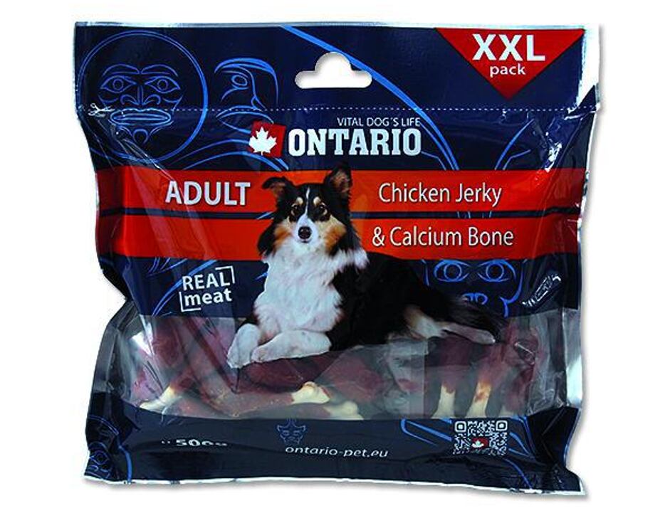 ONTARIO Snack Chicken Jerky + Calcium 500 g